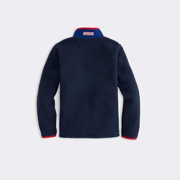 Vineyard Vines Boys' Sherpa Fleece 1/2-zip Pullover - Picture 3 of 12